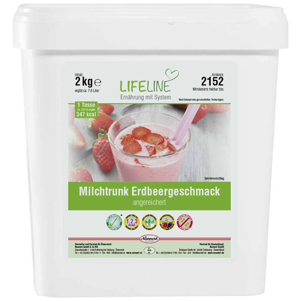 LifeLine Milchtrunk Erdbeergeschmack angereichert 2152