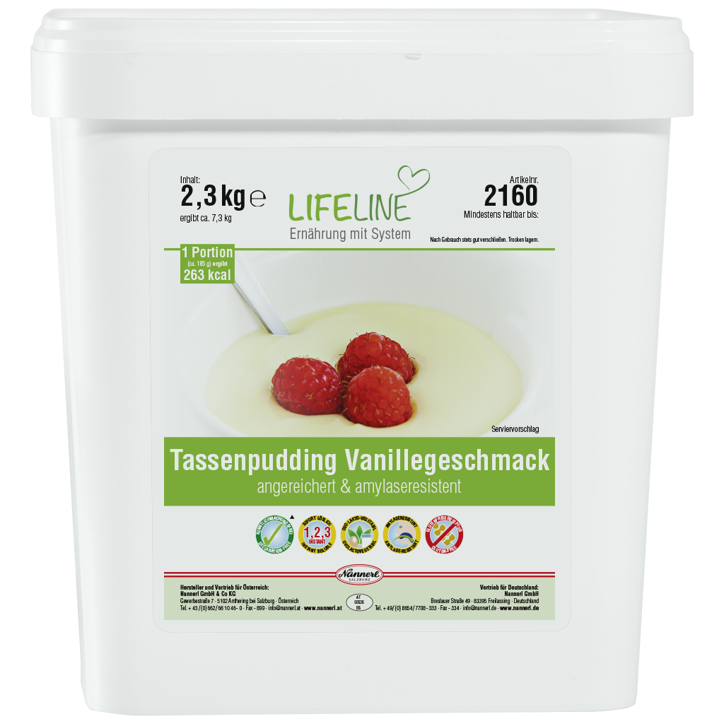 LifeLine Tassenpudding Vanillegeschmack angereichert 2160